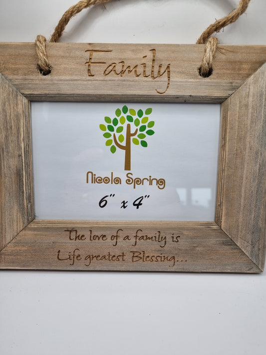Personalised Family Picture Frame