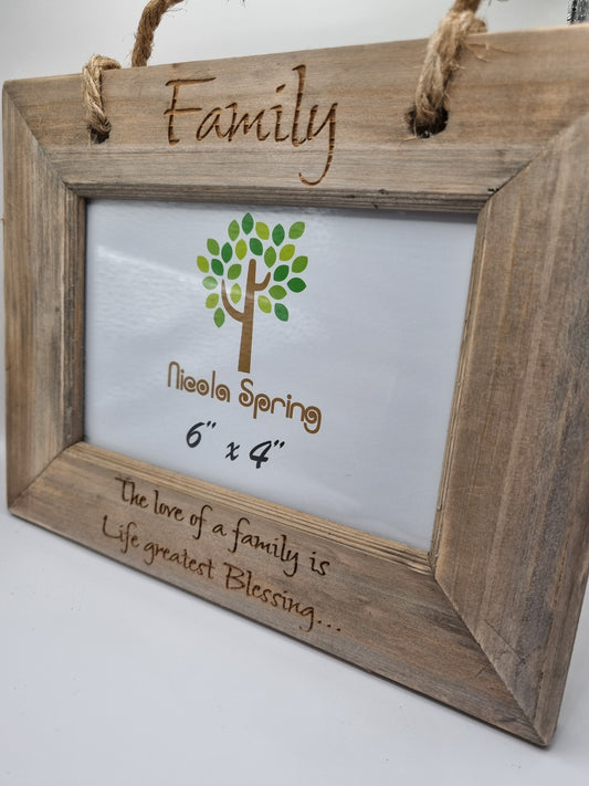 Personalised Family Picture Frame