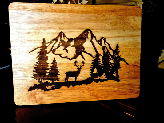Mountain Scene Chopping Board.