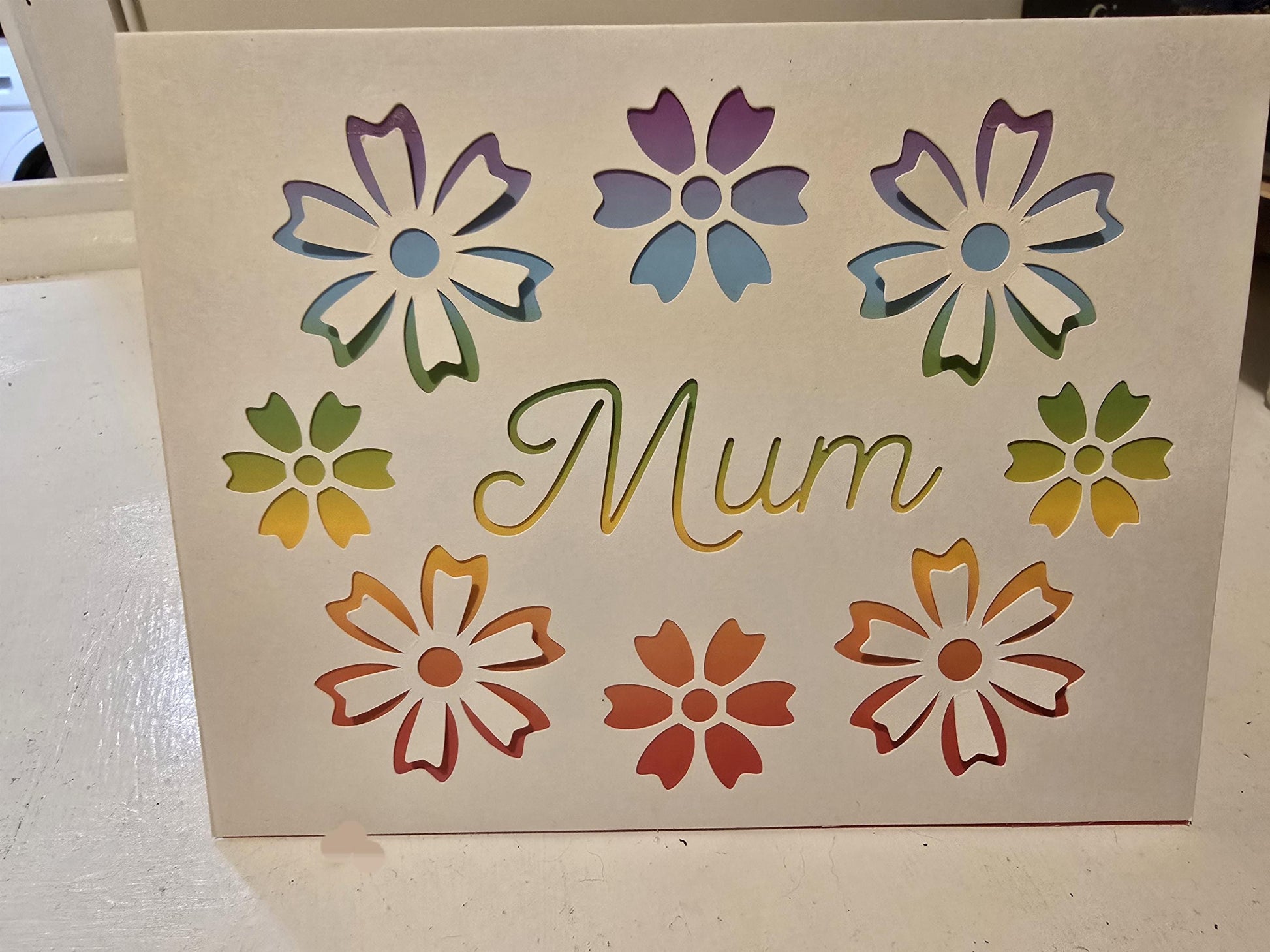 Radiant Love: A Rainbow-Colored Celebration for Mum