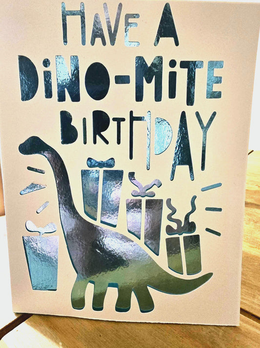 Dino-Mite Birthday card