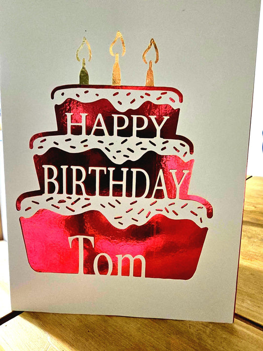 Personalised Happy Birthday Card