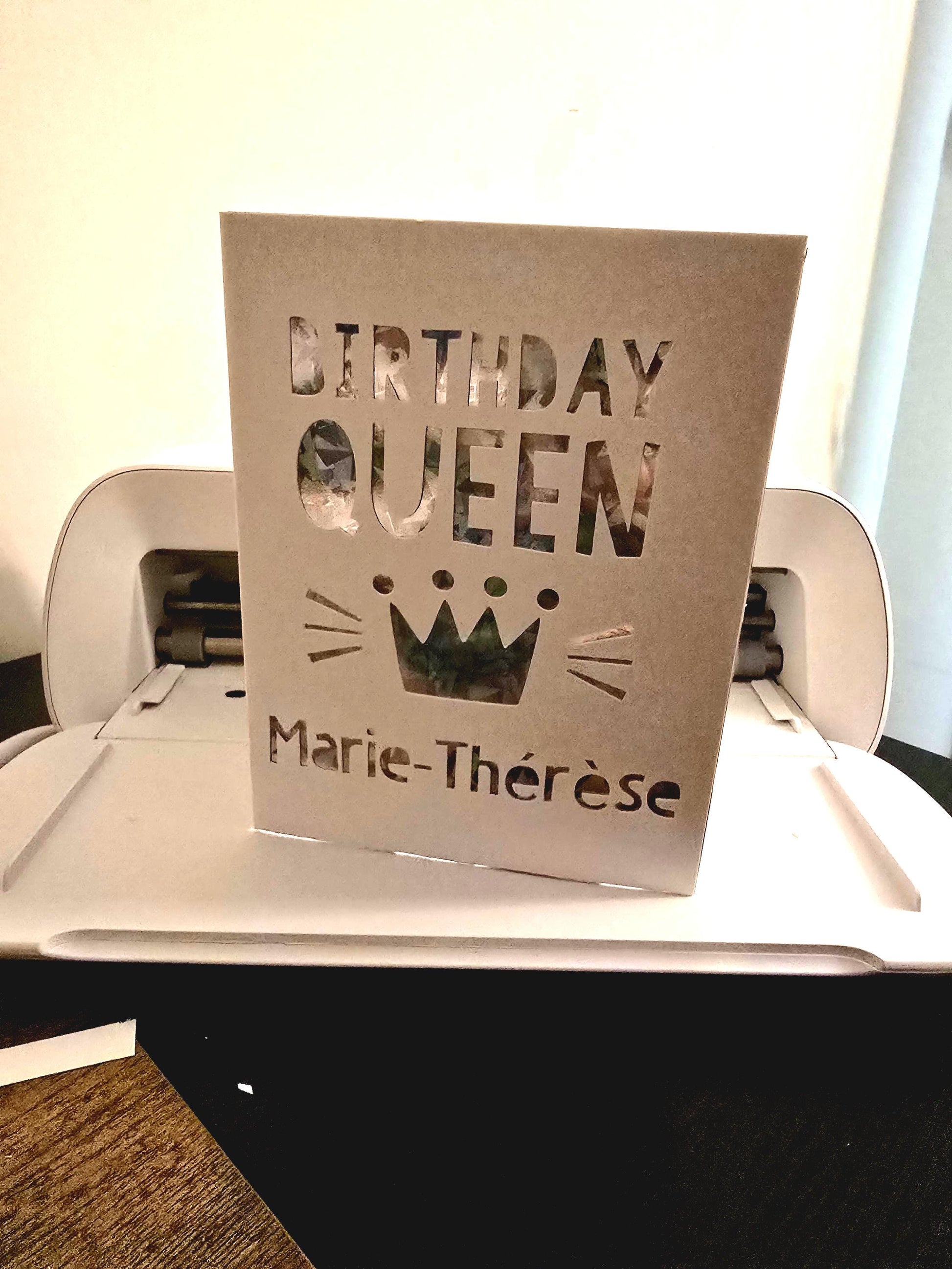 Personalise Birthday Queen Card
