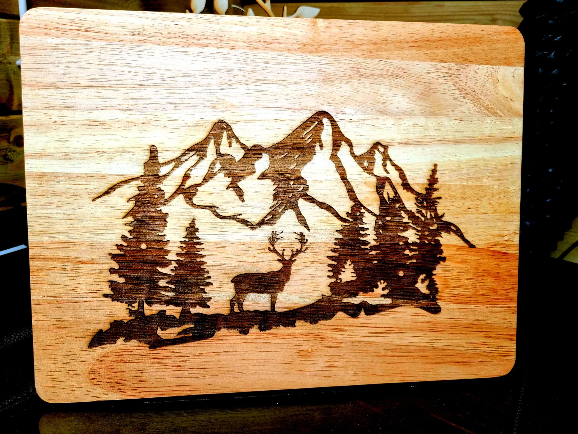 Mountain Scene Chopping Board.