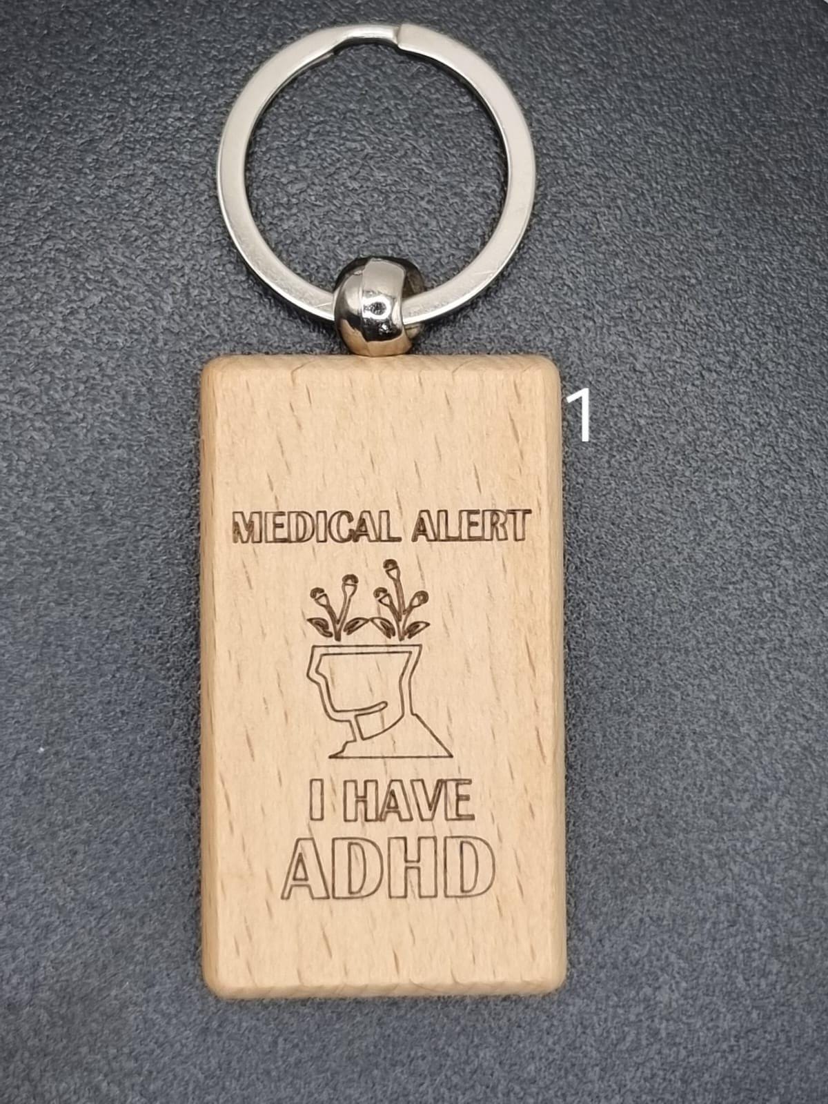 Medical Wooden Keyrings