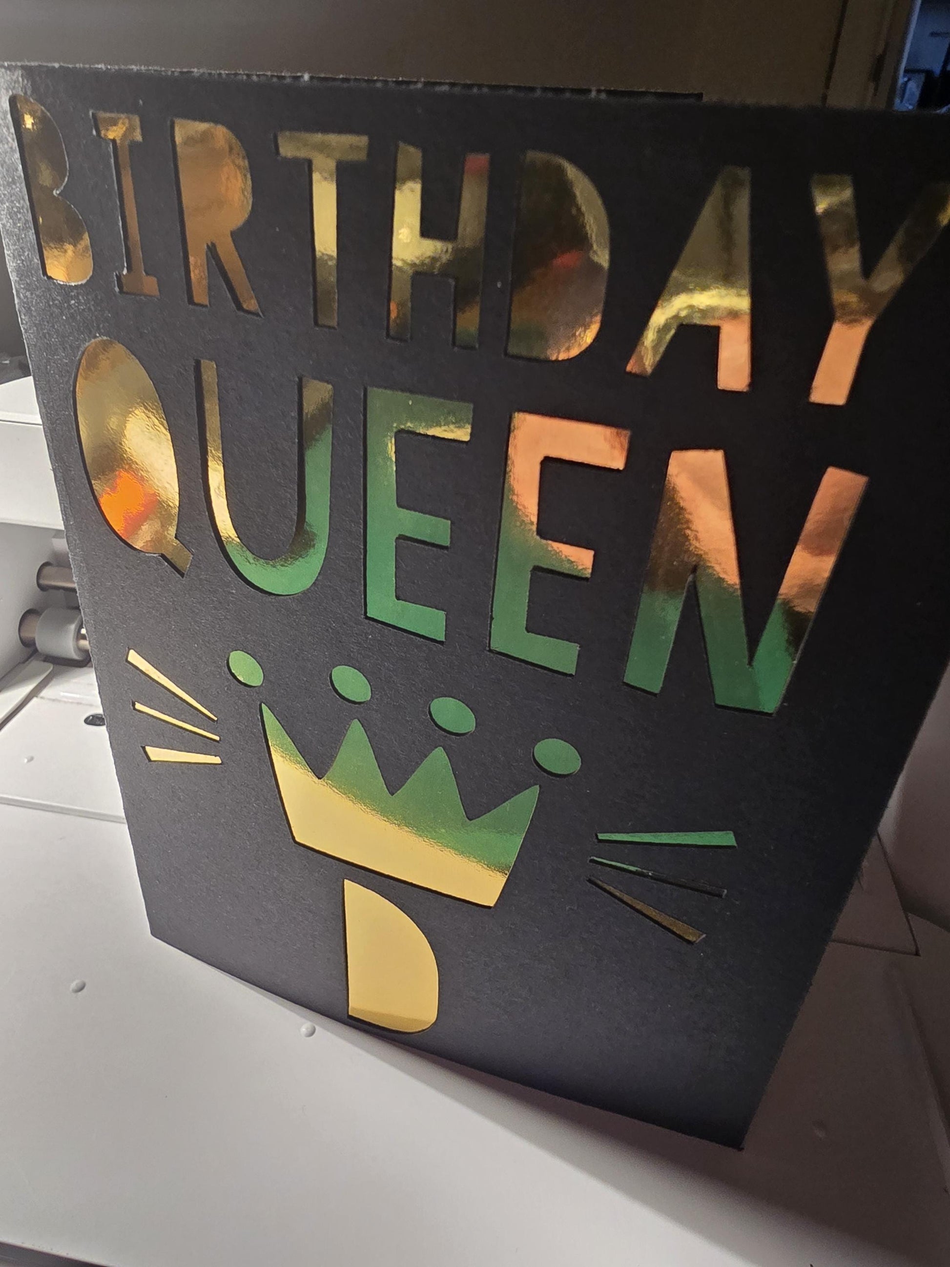 Personalise Birthday Queen Card