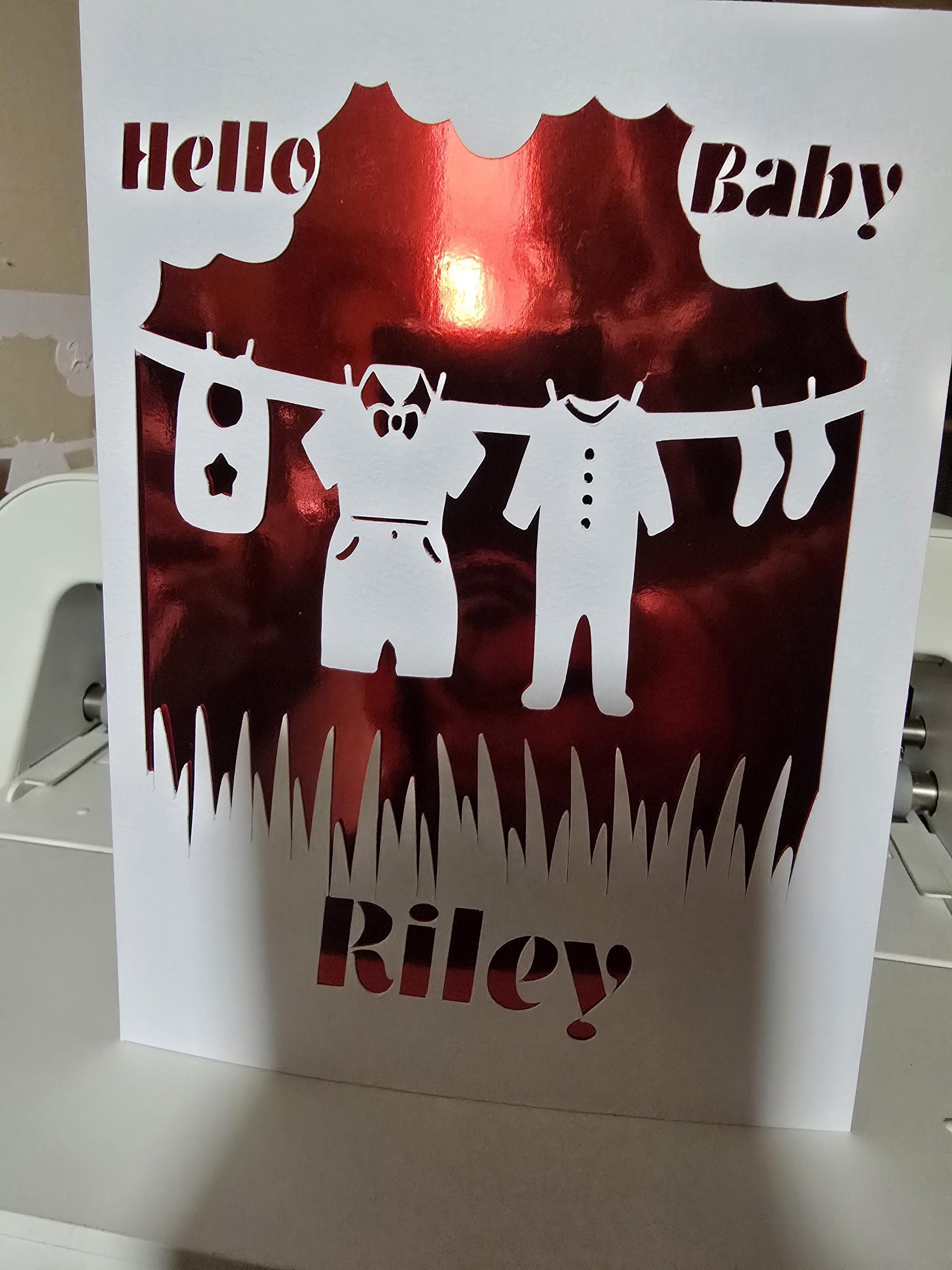 Hello Baby Personalise Card