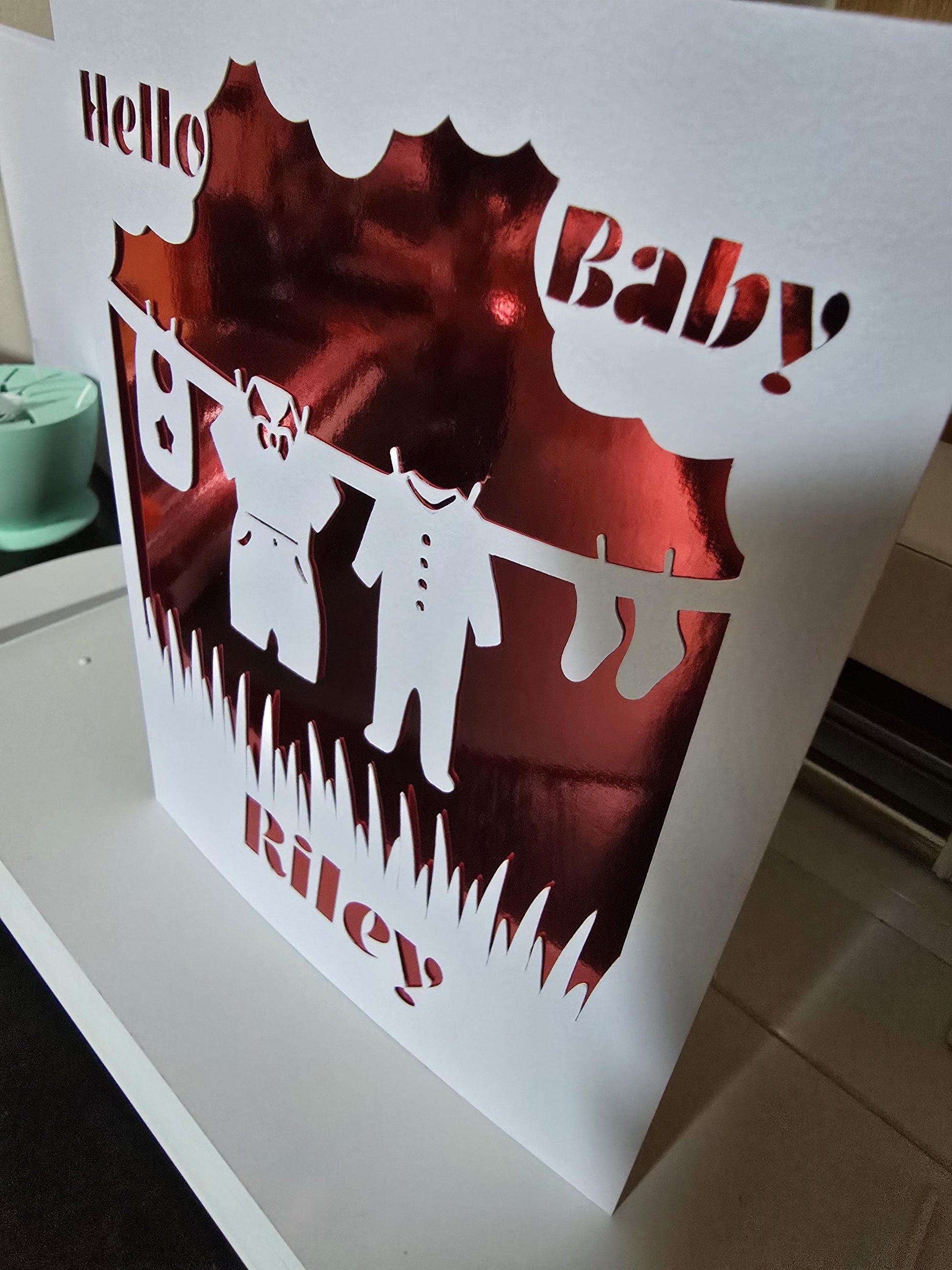 Hello Baby Personalise Card