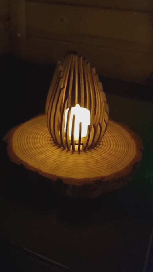 Wooden LED Candle