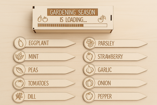 Garden Wooden Labels and Box