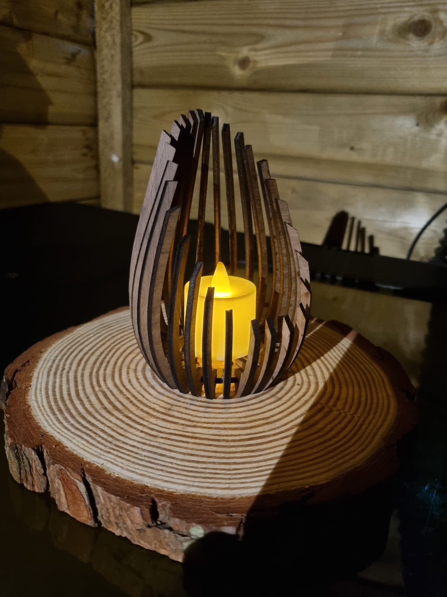 Wooden LED Candle