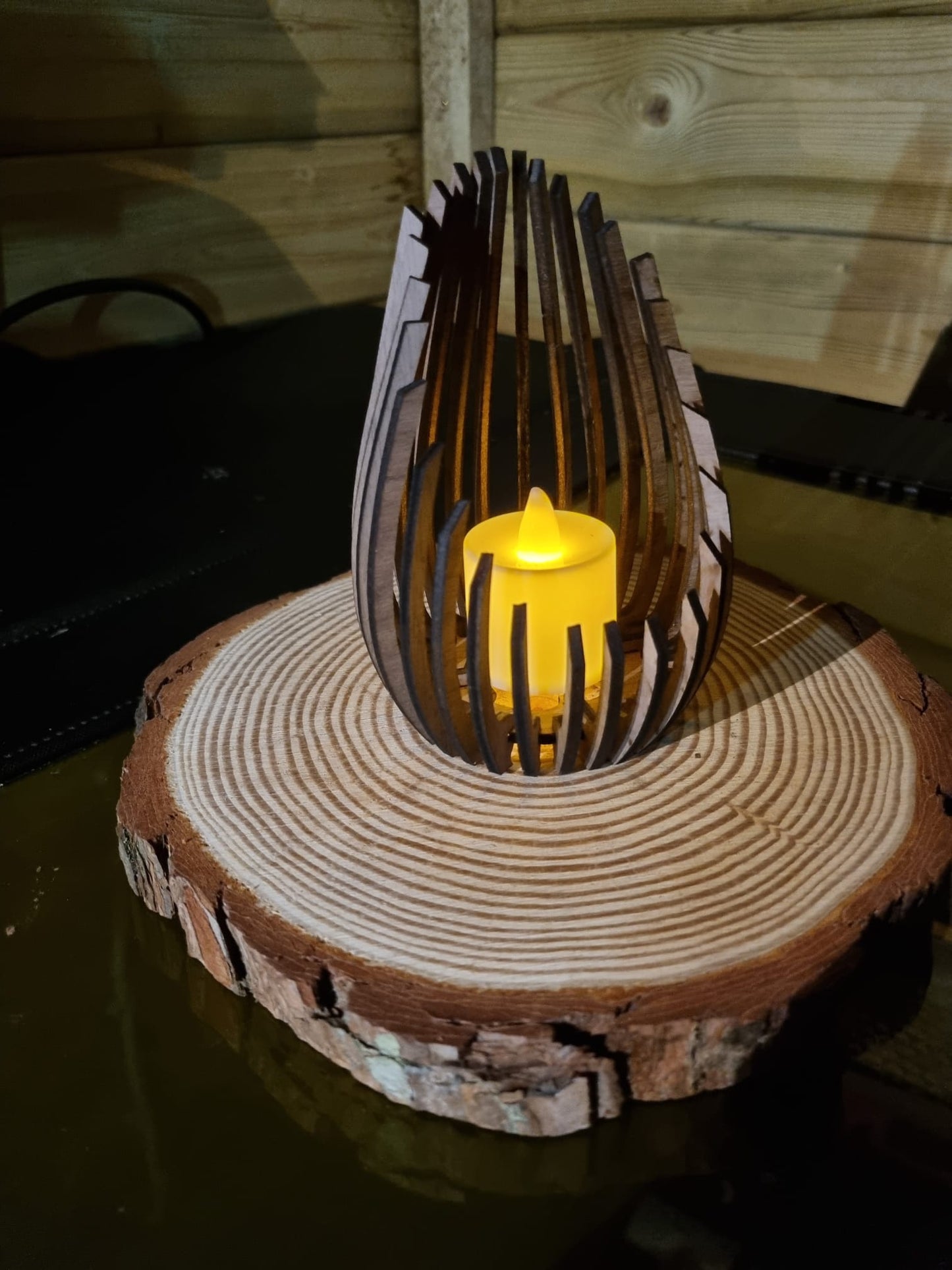 Wooden LED Candle