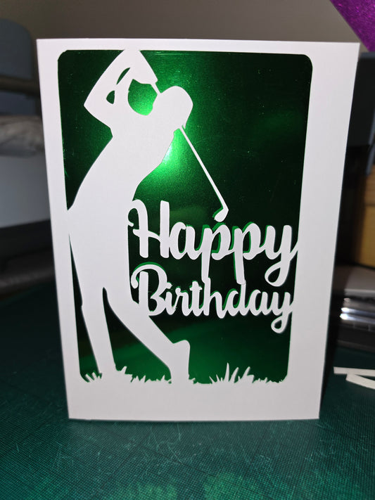 Happy Birthday Golf Card