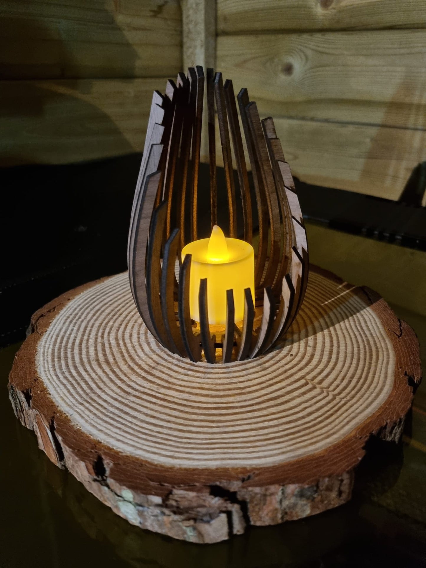 Wooden LED Candle
