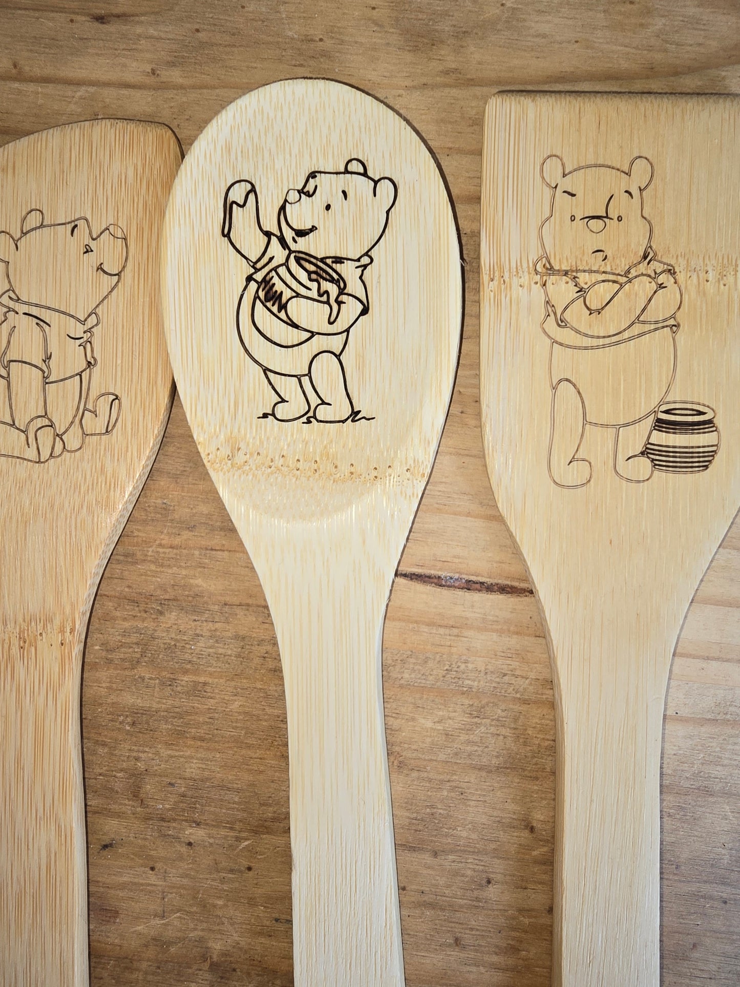Personalise Wooden Kitchen Utensils Pack of 3