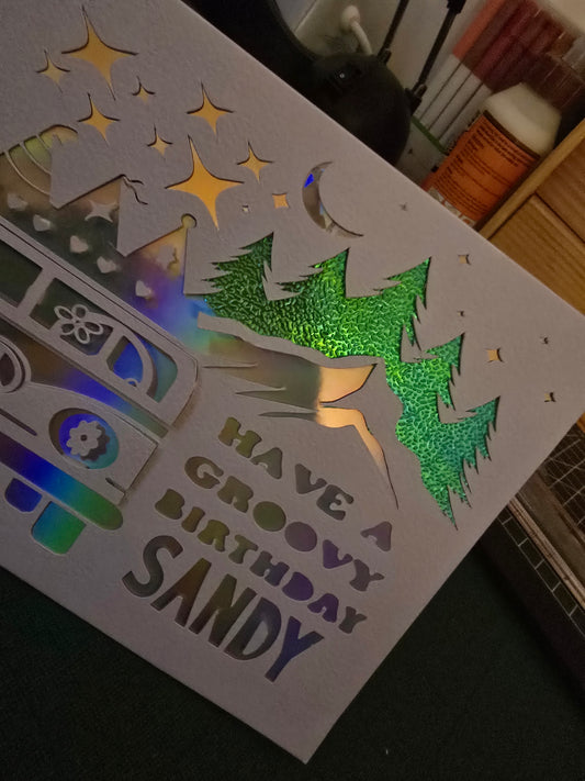 Have a Groovy Birthday Personalise Card