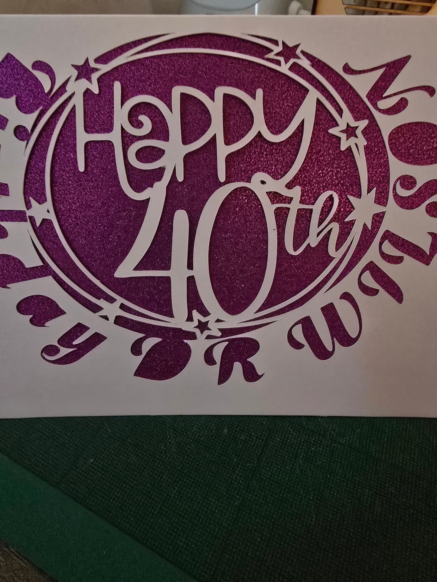 Personalise Happy 40th Birthday