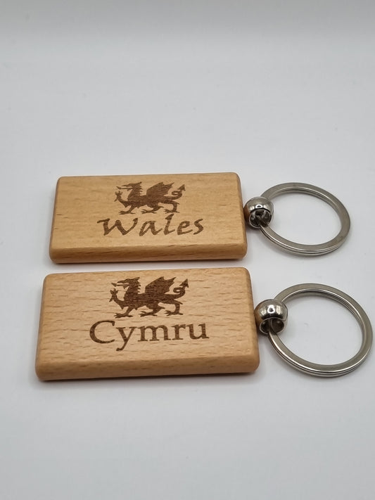 Welsh dragon keyrings
