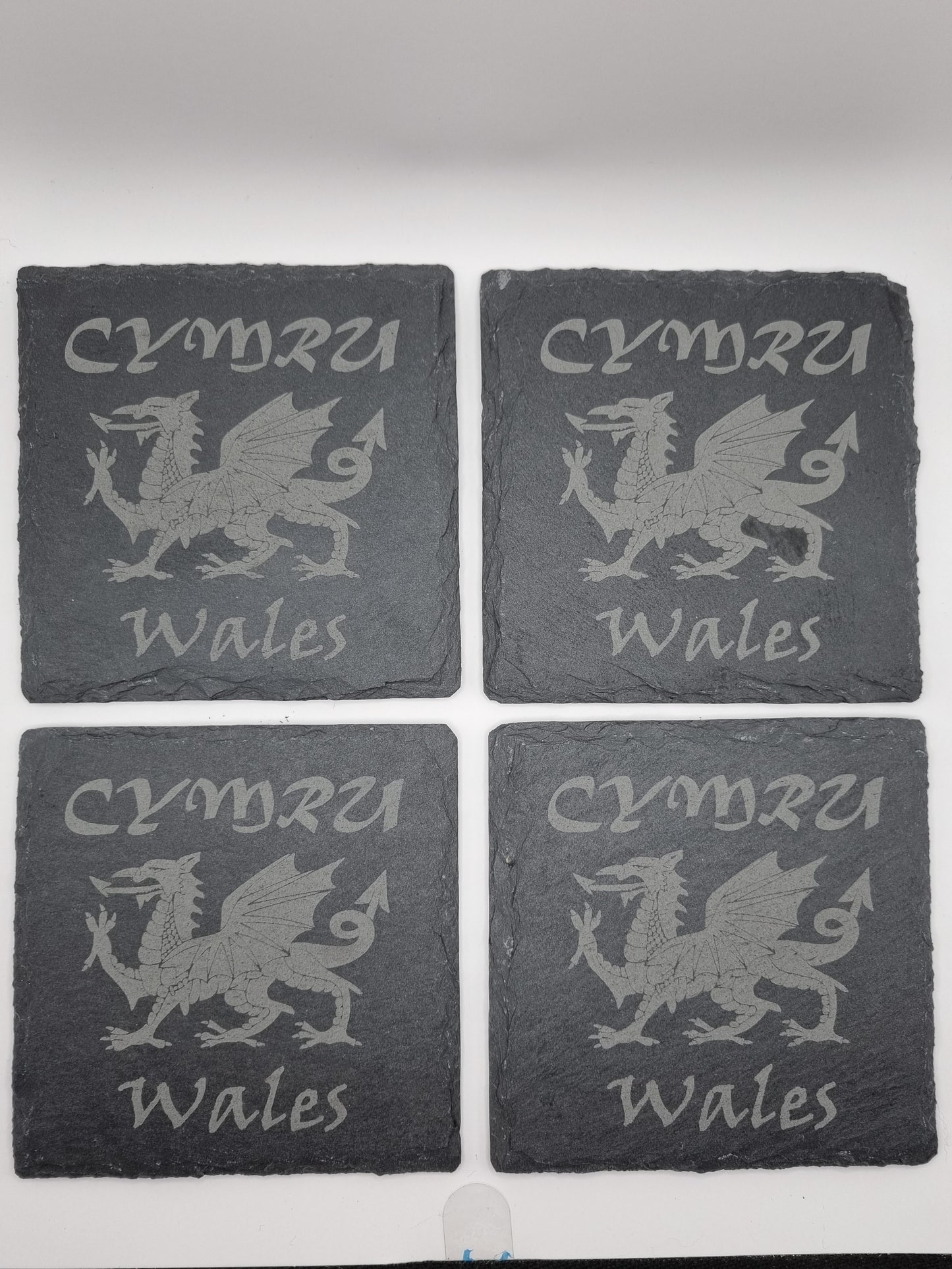 Set of Personalised Slate Coasters.