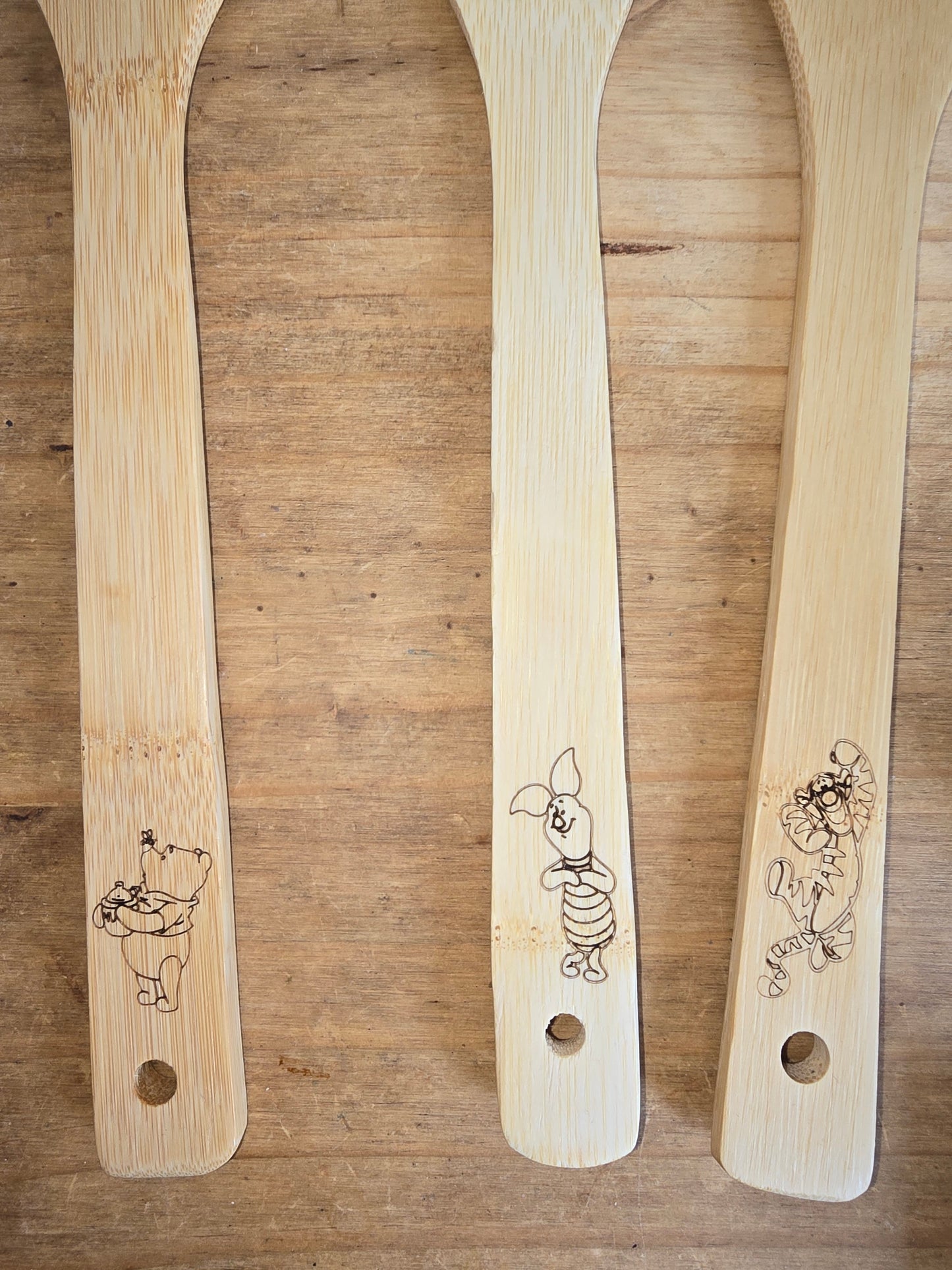Personalise Wooden Kitchen Utensils Pack of 3